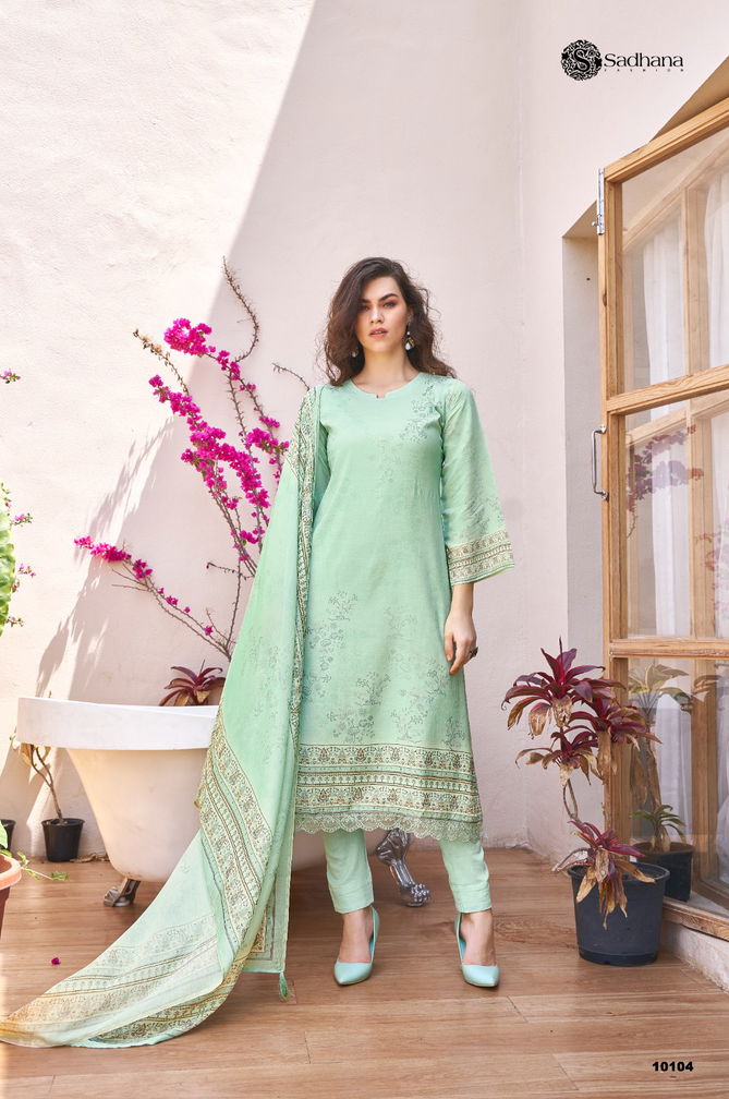 The Secret Garden By Sadhana Muslin Silk Digital Printed Salwar Kameez Wholesale Price In Surat